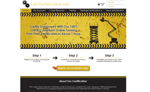 Certify Me Online Website